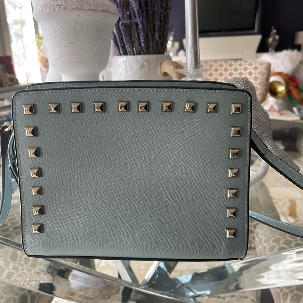 Michael Kors NWOT messenger bag in a blue-grey colour … smoke free home